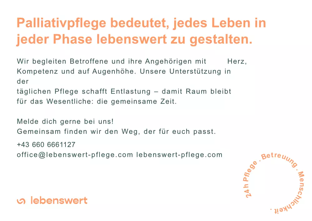 Palliativpflege – jedes Leben in jeder Phase lebenswert gestalten