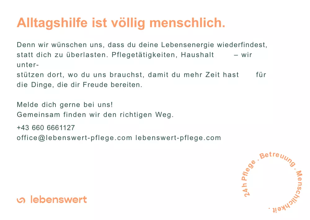 Alltagshilfe ist völlig menschlich – Unterstützung dort, wo du sie brauchst